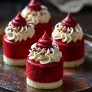 Mini Cheesecakes Velours Rouge