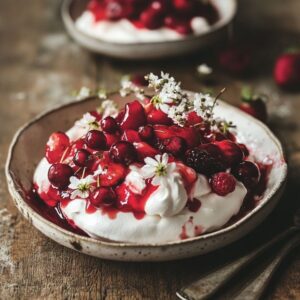 pavlova fruits rouges