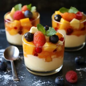 Pudding Coco aux Fruits