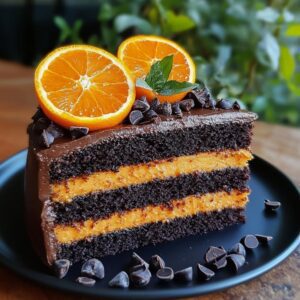 Recette Facile de Cake Orange-Chocolat Noir