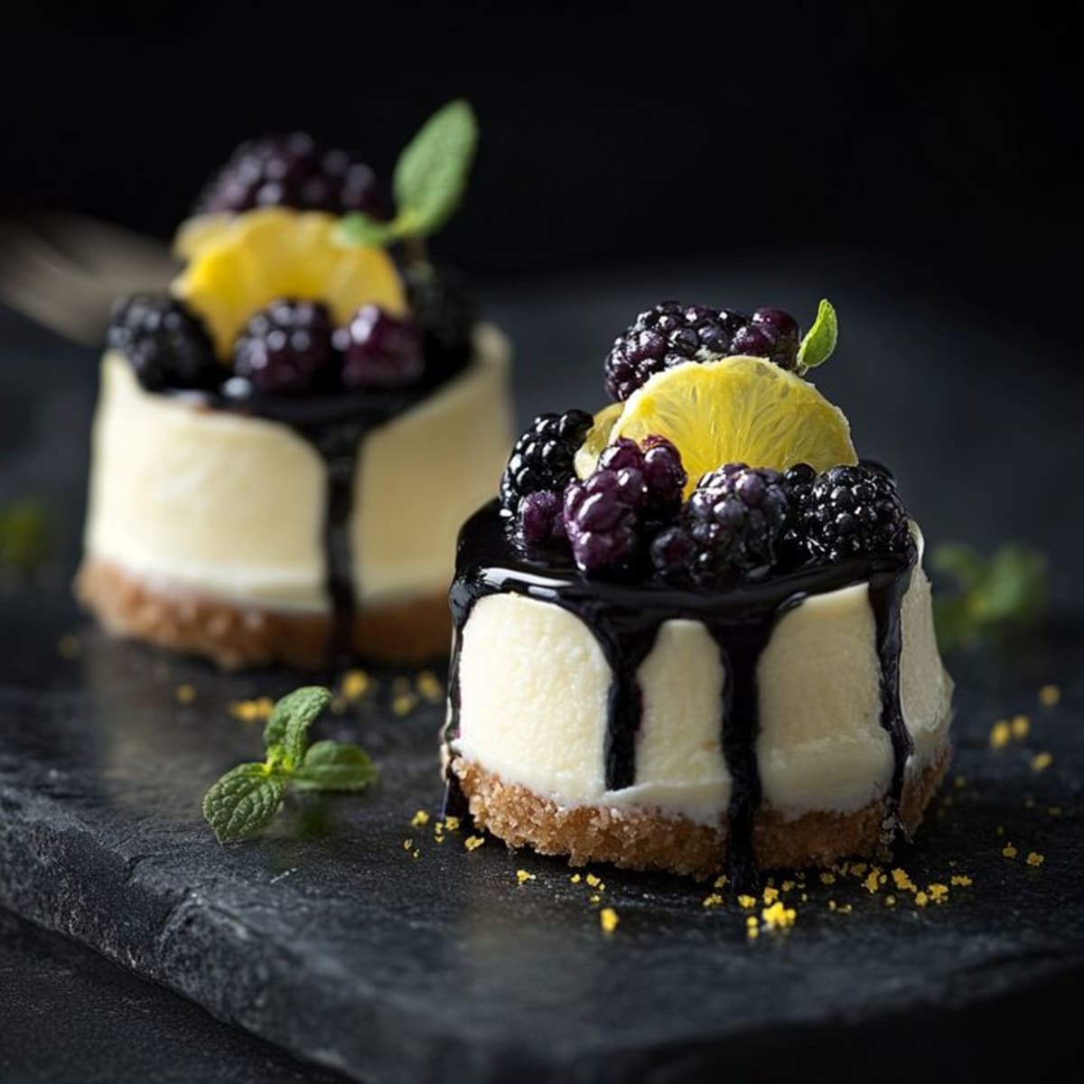 Recette de Cheesecake Citron Myrtille Facile