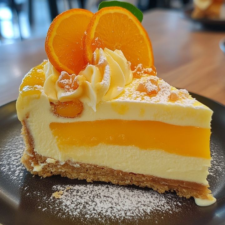 Recette de Cheesecake Orange Délicieuse et Gourmande