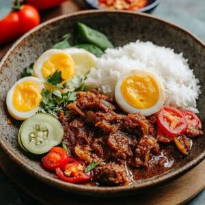 Rendang Indonésien Savoureux