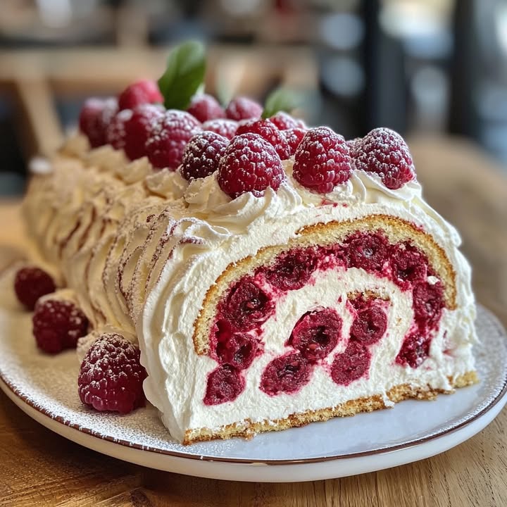 Roulé Framboise Moelleux : Recette Délicieuse