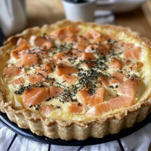 Saumon Boursin Quiche