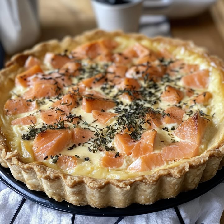 Saumon Boursin Quiche