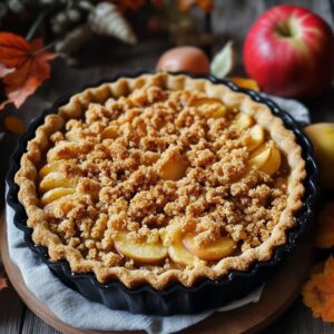 Tarte Crumble Pommes Caramel : Délice Sucré!