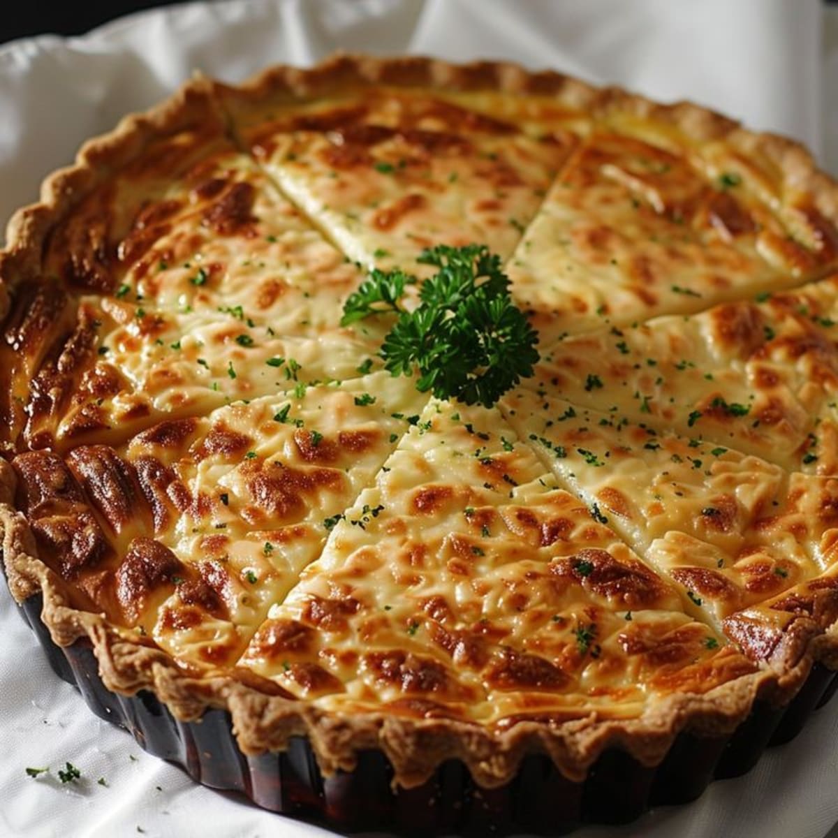 Tarte alsacienne à la crème fondante : Recette Facile et Délicieuse