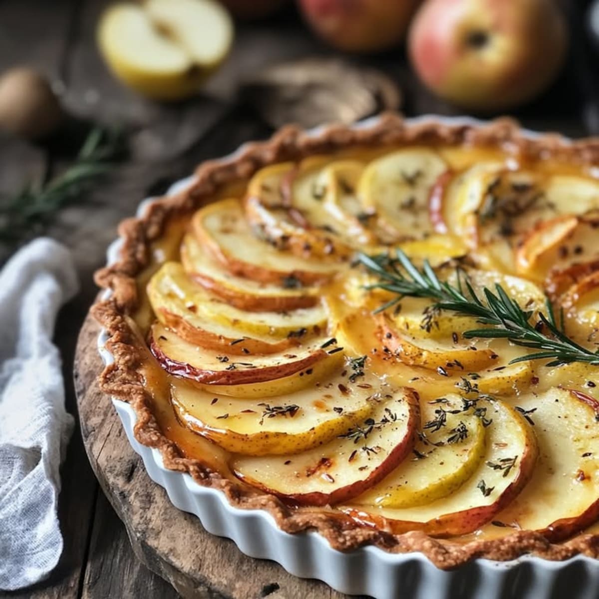 Tarte aux Pommes Crémeuse : Recette Délicieuse