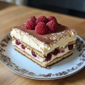 Tiramisu Framboise Élegant