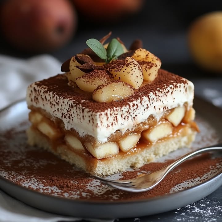 tiramisu pomme caramel