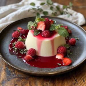 panna cotta fraises fraicheur