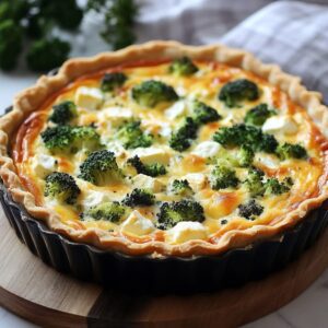 Brocoli Camembert Quiche