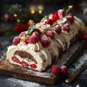 Bûche Festive Fruitée