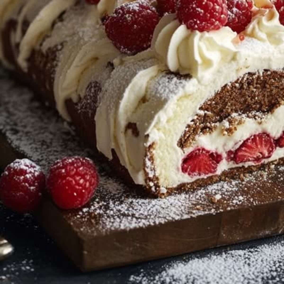 Bûche Festive Fruitée2