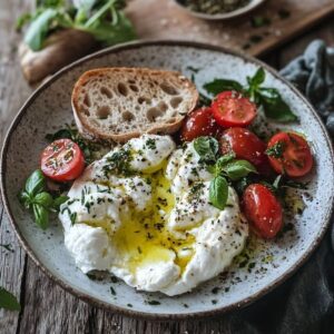 Burrata Panée Croustillante