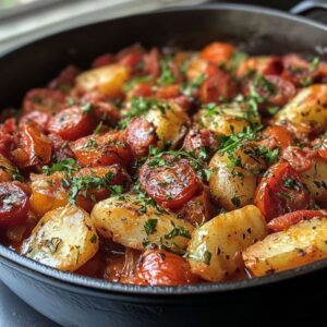 Cabillaud Tomates Chorizo