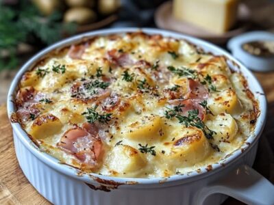 Comment Préparer un Gratin Exquis de Chou-Fleur et Pommes de Terre au Fromage et Jambon : Recette Gourmande et Facile pour un Dîner Inoubliable