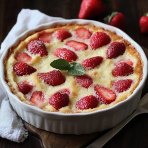 Clafoutis Fraises Léger