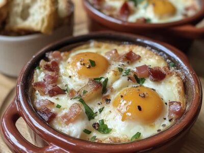 Découvrez la Recette Irresistible des Œufs Cocotte au Reblochon et Lardons : Le Délice Réconfortant Parfait pour Vos Repas