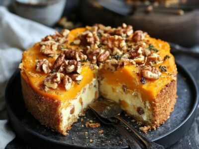 Recette Révolutionnaire : Gâteau Salé à la Courge Butternut, Fromage et Noix – Explosion de Saveurs Automnales Inoubliables!