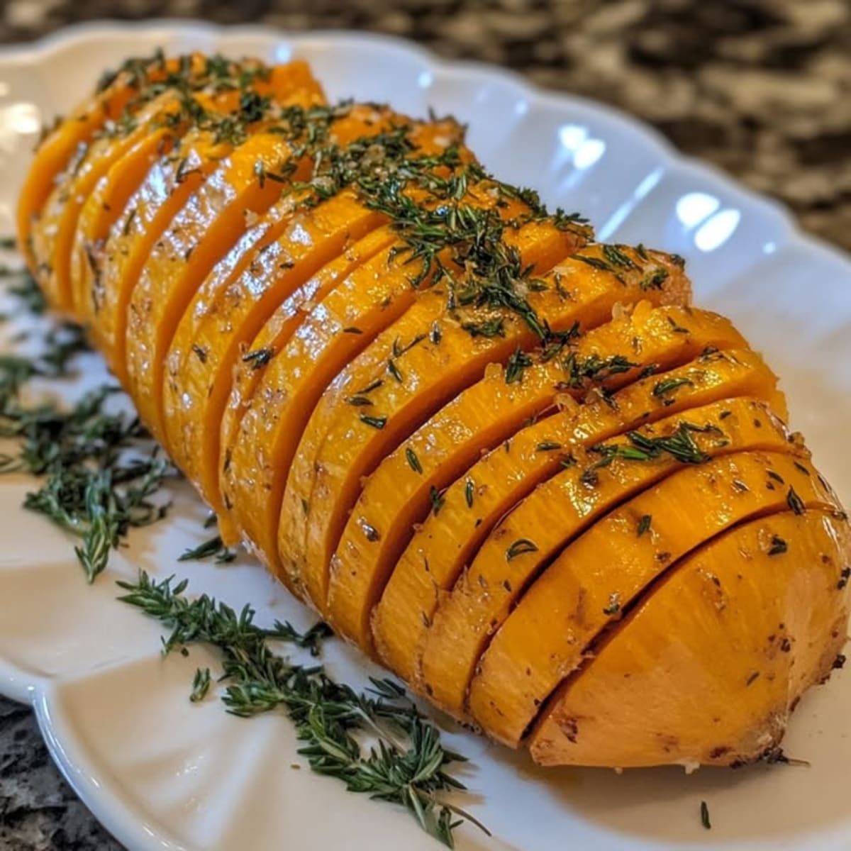 Courge Hasselback Élégante