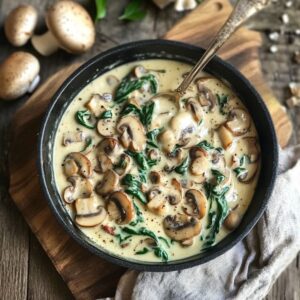 Crème Épinards Champignons