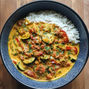 Curry Courgettes Chorizo