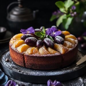 Gâteau Prunes Noisettes