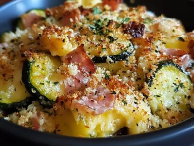 Découvrez la Recette Exquise: Gratin de Courgettes, Jambon et Riz – Un Délice Prêt en Seulement 45 Minutes!