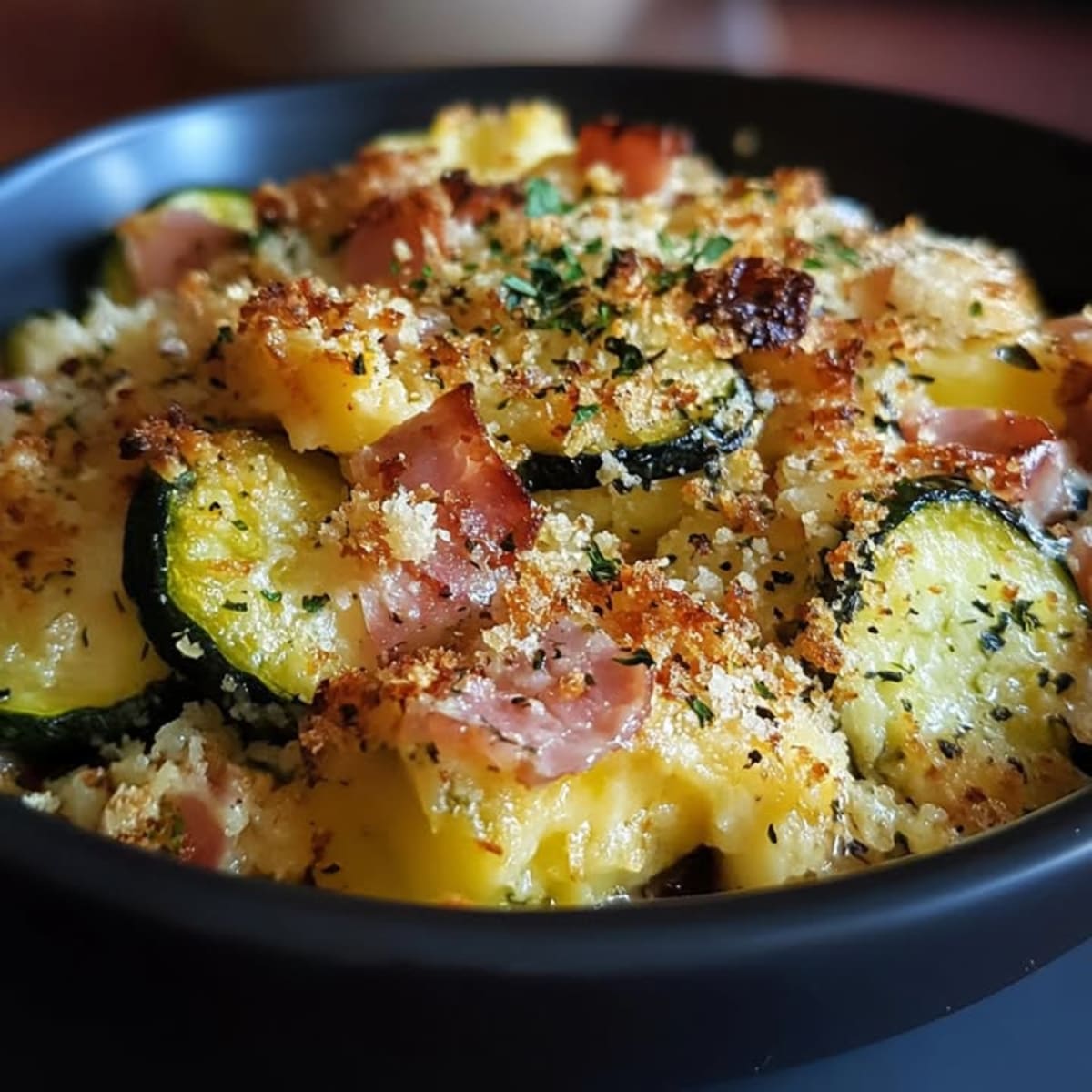 Gratin Courgettes Jambon