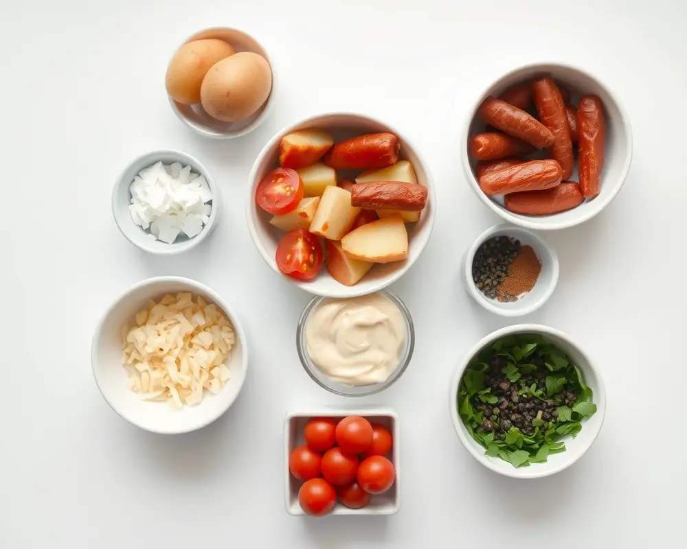 ingredients-de-la-recette-gratin-chorizo-savoureux