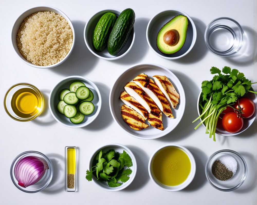 ingredients-de-la-recette-salade-quinoa-poulet