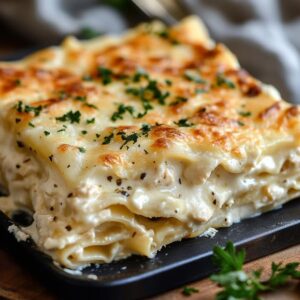 Lasagnes Poulet Alfredo