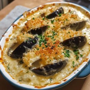 Moules Comté Gratinées