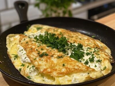 Créez une Omelette Divine aux Herbes Fraîches et au Fromage : Recette Facile et Savoureuse!