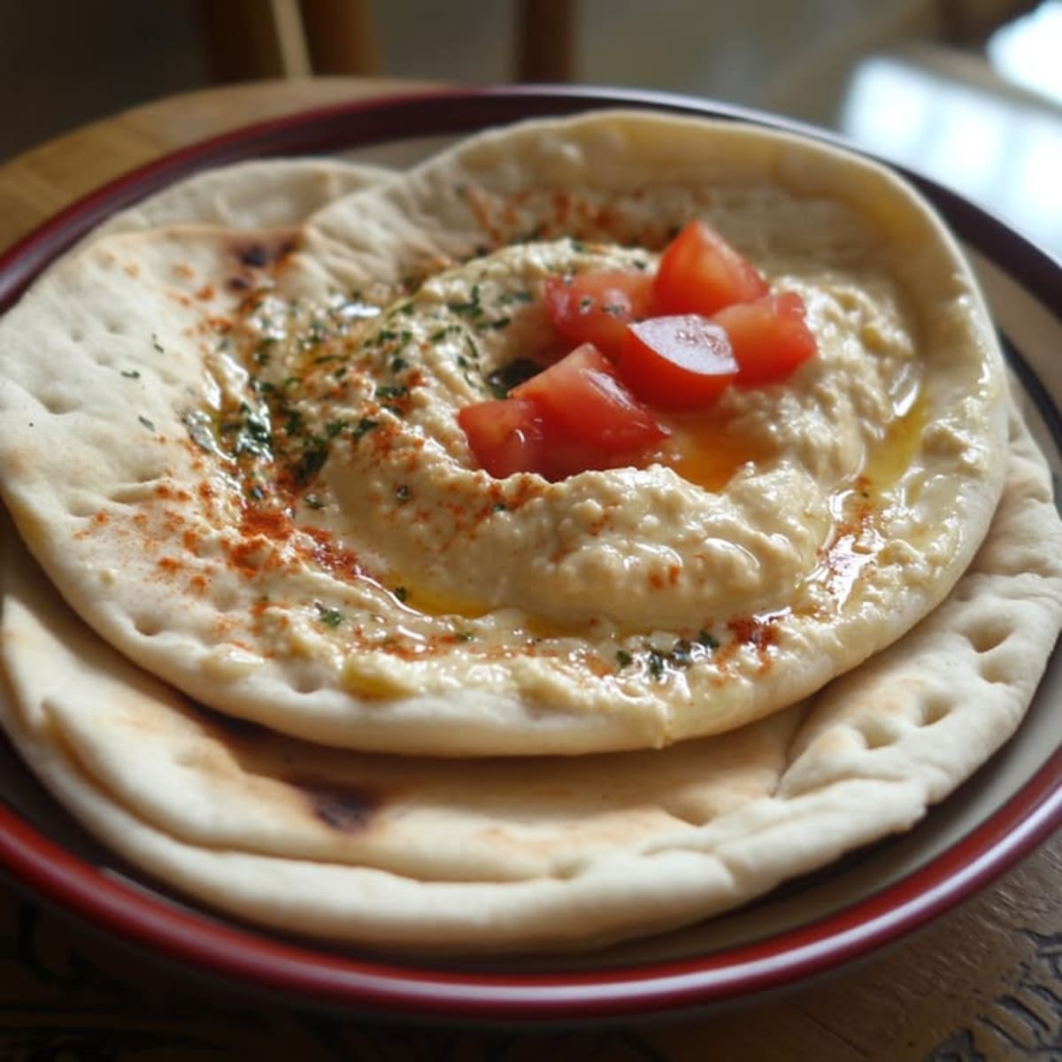 Pita Houmous Délicieux