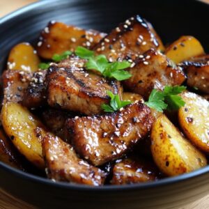 Porc Teriyaki Pommes