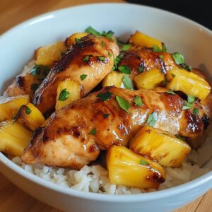 Poulet Ananas Riz