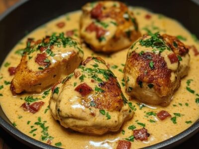 Créez une explosion de saveurs: Recette irrésistible d’Aiguillettes de Poulet à la Sauce Crémeuse au Chorizo