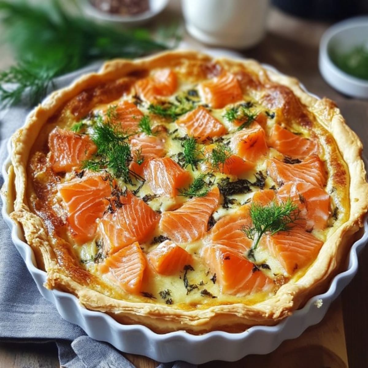 Quiche Saumon Poireaux