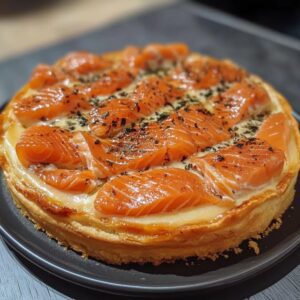 Quiche Saumon et Poireaux