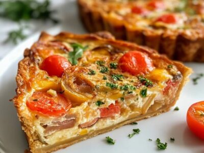 Découvrez la Magie de notre Délicieuse Quiche Sans Pâte au Thon et Tomate : Recette Légère et Savoureuse pour un Repas Rapide