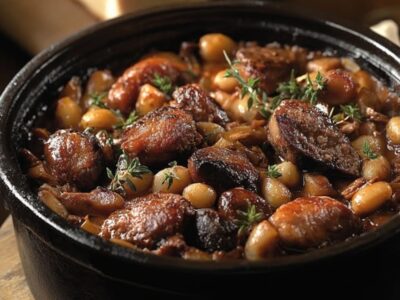 Recette Cassoulet Gourmand aux Souris d’Agneau