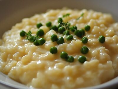 Découvrez la Recette Ultime du Risotto aux Asperges et Petits Pois : Un Delice Crémeux à Réaliser Chez Soi !