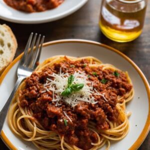 Spaghettis Bolognaise Maison