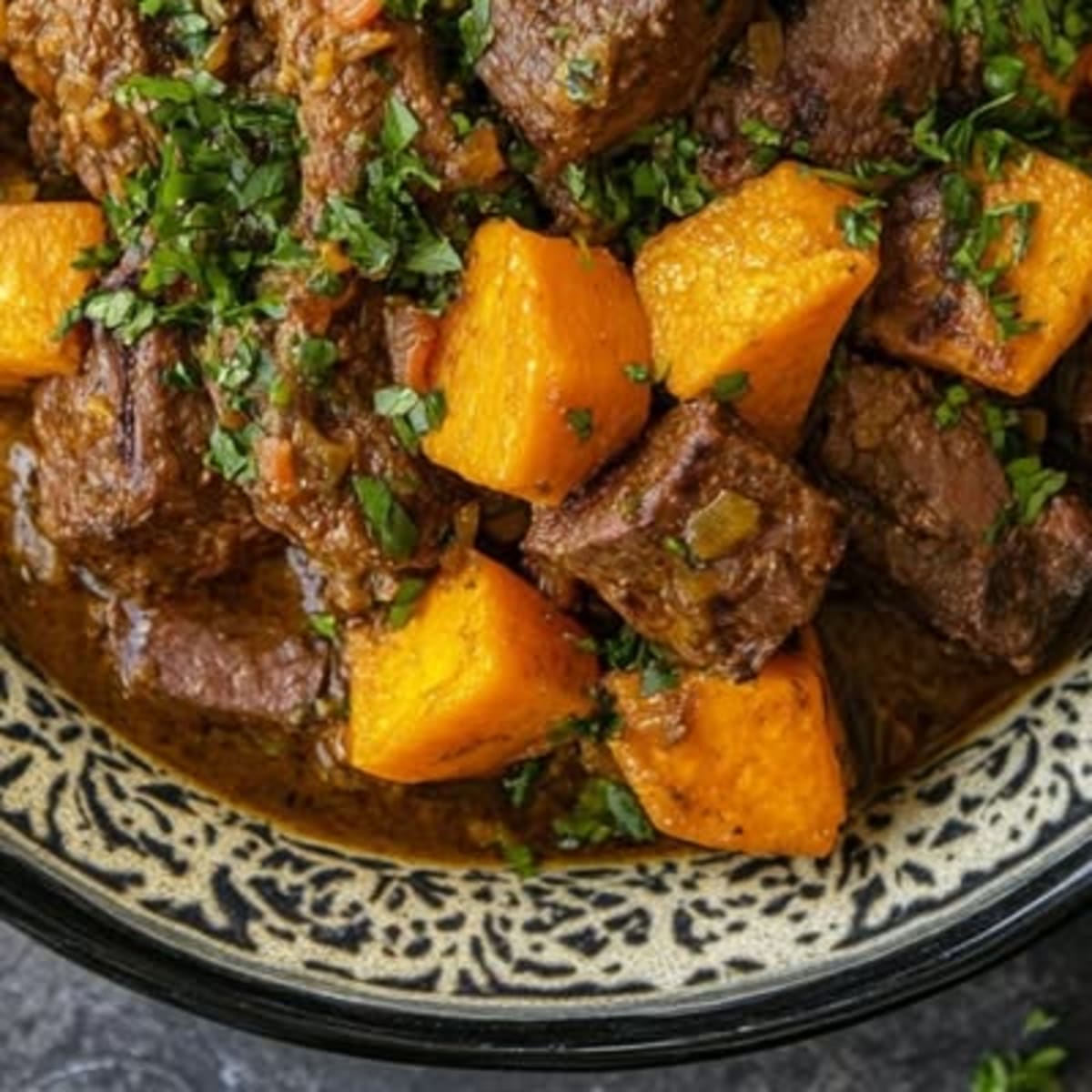 Tajine Bœuf et Patates Douces : Recette Savoureuse2