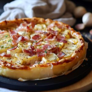 Tarte Camembert Lardons