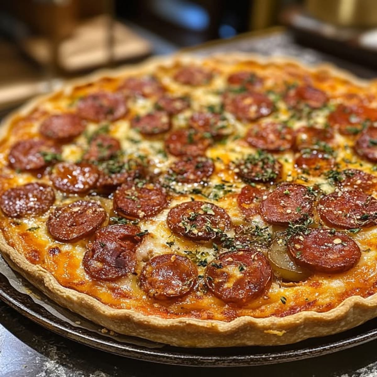 Tarte Chorizo Espagnole