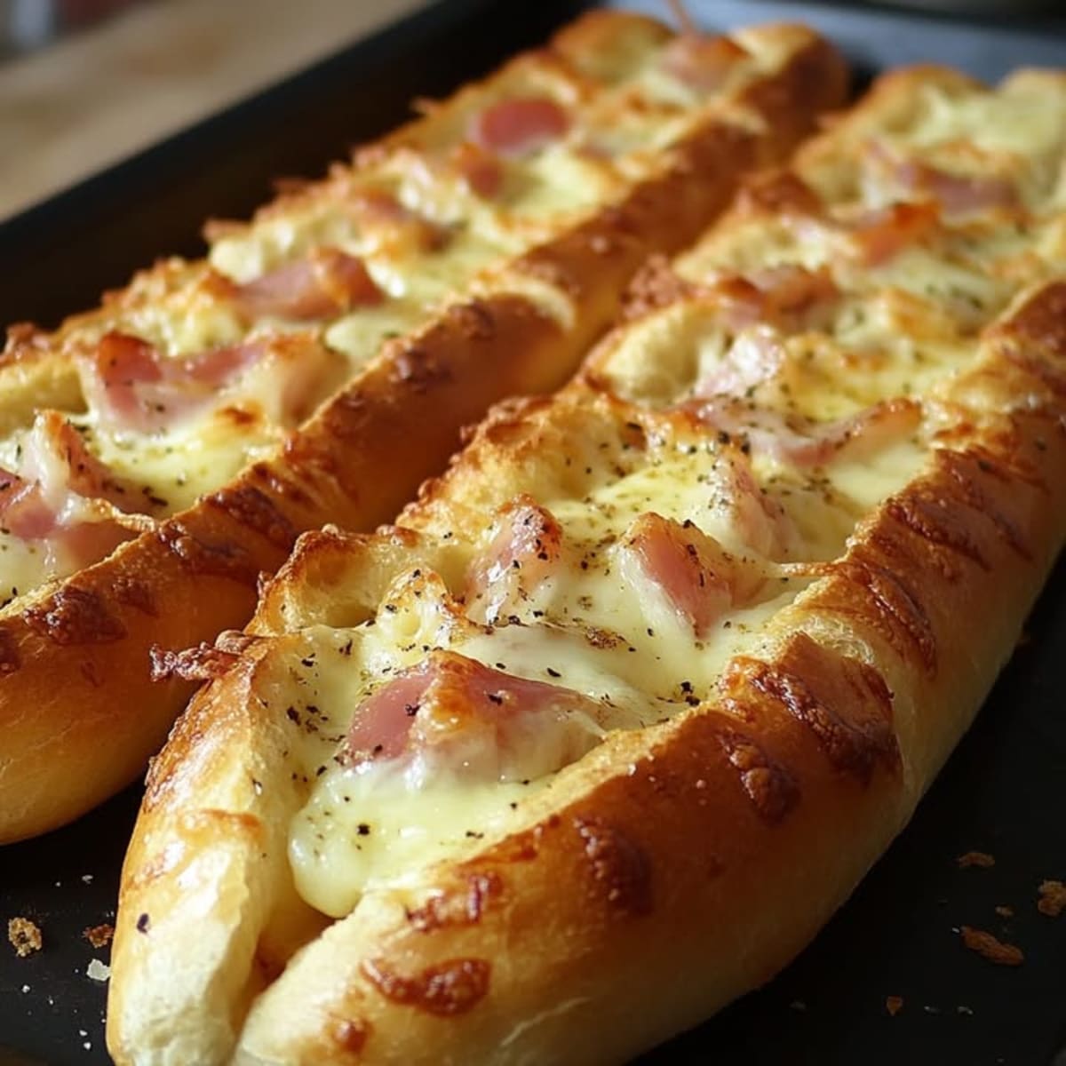 Baguettes au Jambon delicieuses